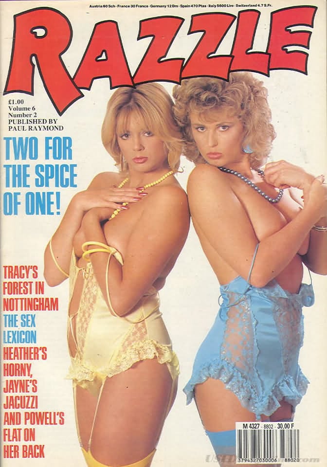 Razzle Vol. 6 # 2 magazine back issue Razzle magizine back copy Razzle Vol. 6 # 2 British pornographic Magazine Back Issue Published by Paul Raymond Publications and Founded in 1983. Two For The Spice Of One !.