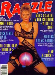 Razzle Vol. 6 # 13 magazine back issue Razzle magizine back copy Razzle Vol. 6 # 13 British UK pornographic Magazine Back Issue Published by Paul Raymond Publications and Founded in 1983. Miss Scarlet In The Boudoir With The Rope.