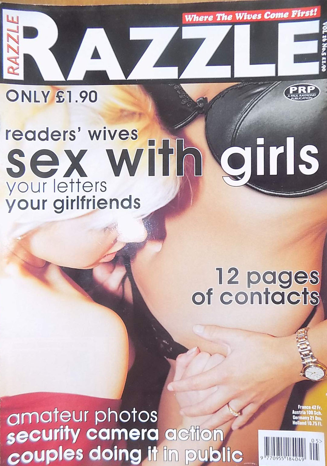 Razzle Vol. 16 # 5 magazine back issue Razzle magizine back copy Razzle Vol. 16 # 5 British UK pornographic Magazine Back Issue Published by Paul Raymond Publications and Founded in 1983. Where The Wives Come First!.