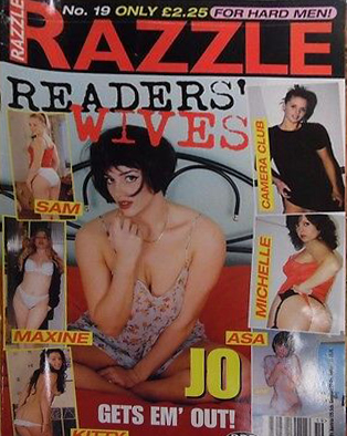 Razzle Wives # 19 magazine back issue Razzle Wives magizine back copy Razzle Wives # 19 Vintage Adult Magazine Back Issue Published by Paul Raymond Publishing Group. Sam, Maxine, Asa.