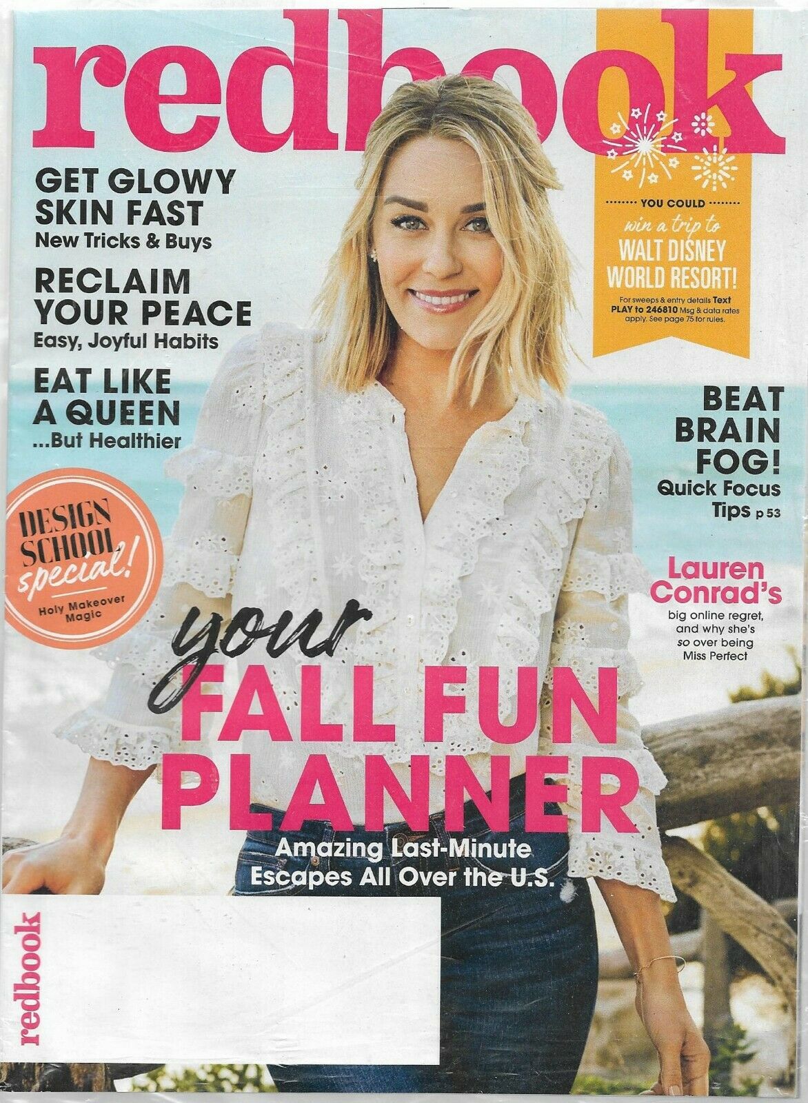 Redbook October 2018 magazine back issue Redbook magizine back copy Redbook October 2018, Redbook is an American womens magazine published by the Hearst Corporation and is part of The Seven Sisters Magazine Group. Lauren Conrad's big online regret, and why she's so over being Miss Perfect.