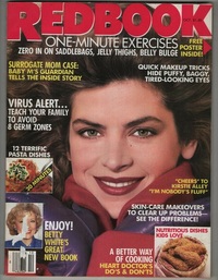 Kirstie Alley magazine cover appearance Redbook October 1987