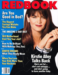 Kirstie Alley magazine cover appearance Redbook May 1993