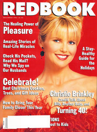 Christie Brinkley magazine cover appearance Redbook December 1993