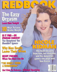 Nicole Kidman magazine cover appearance Redbook March 1995