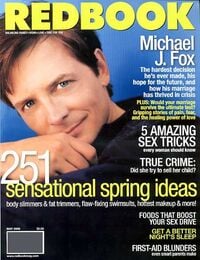 Michael J. Fox magazine cover appearance Redbook May 2000