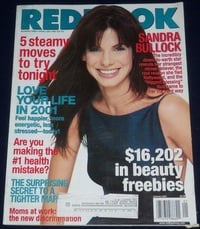 Sandra Bullock magazine cover appearance Redbook January 2001