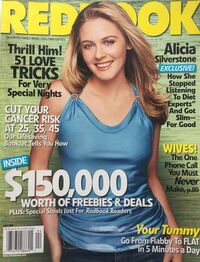 Alicia Silverstone magazine cover appearance Redbook April 2004