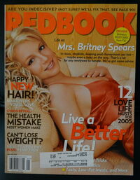 Britney Spears magazine cover appearance Redbook January 2005