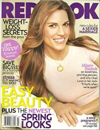 Hilary Swank magazine cover appearance Redbook March 2005