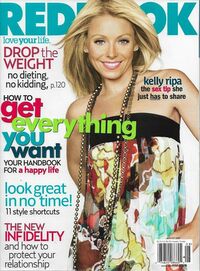 Kelly Ripa magazine cover appearance Redbook August 2007
