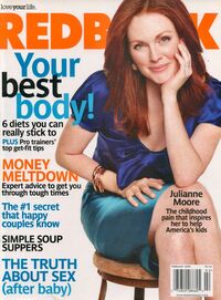 Julianne Moore magazine cover appearance Redbook February 2009