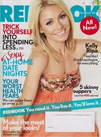 Kelly Ripa magazine cover appearance Redbook January 2010