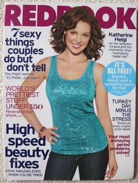 Katherine Heigl magazine cover appearance Redbook November 2010