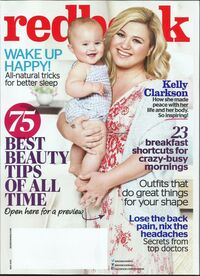 Kelly Clarkson magazine cover appearance Redbook May 2015