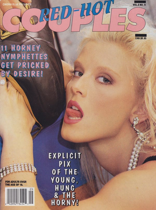 Red-Hot Couples Vol. 3 # 9 magazine back issue Cinema Blue Presents Red-Hot Couples magizine back copy cinema blue presents red hot couples 1992 issues horny nymphettes getting fucked dp cum shots 2 peop