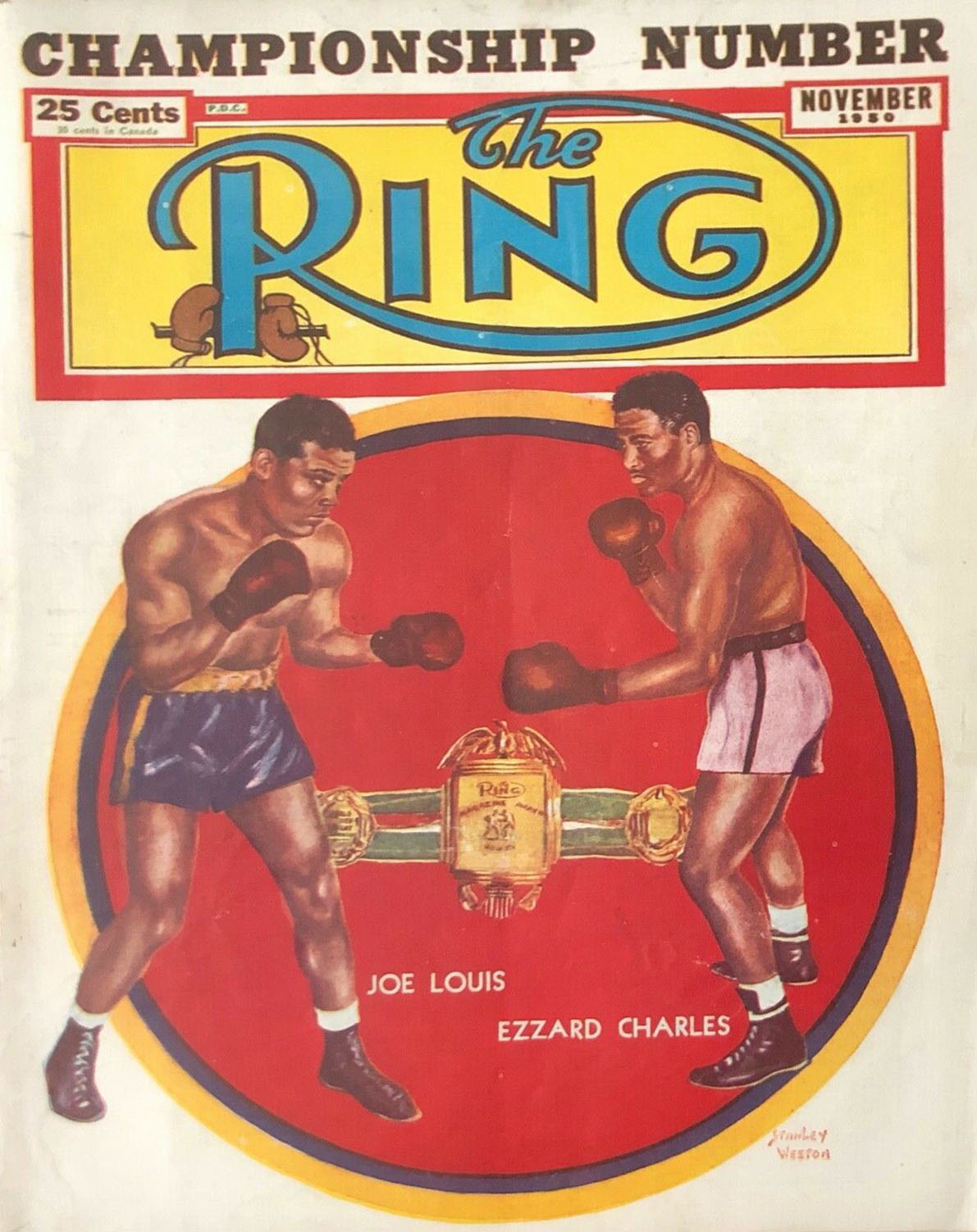 Ring, The November 1950, Ring, The November 1950 American boxing magazine back issue first published in 1922 by Sports & Entertainment Publications.  Championship Number., Championship Number