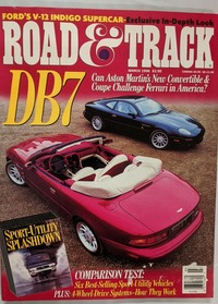 Indigo Augustine magazine cover appearance Road & Track March 1996