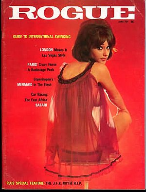 Rogue June 1967 magazine back issue Rogue magizine back copy Rogue June 1967 Adult Magazine Designed for Men Back Issue Published by William Hamling in Chicago. London Makes In Las Vegas Style.