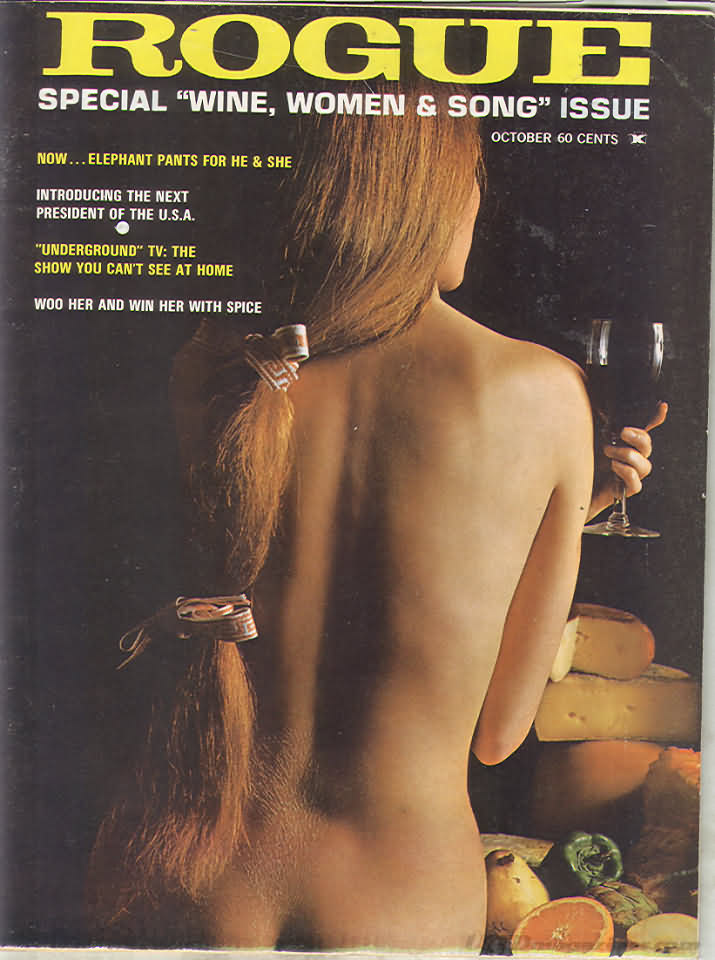 Rogue October 1968 magazine back issue Rogue magizine back copy Rogue October 1968 Adult Magazine Designed for Men Back Issue Published by William Hamling in Chicago. Now...Elephant Pants For He & She.