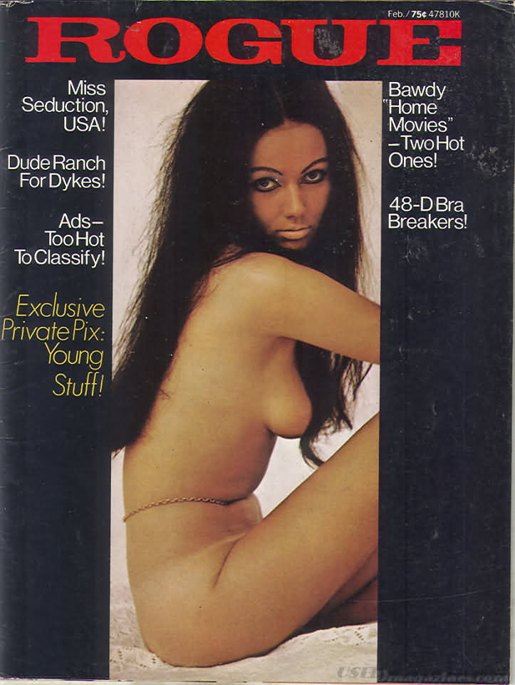 Rogue February 1972 magazine back issue Rogue magizine back copy Rogue February 1972 Adult Magazine Designed for Men Back Issue Published by William Hamling in Chicago. Miss Seduction USA!.