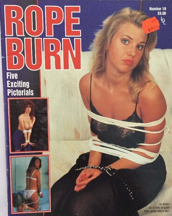 Rope Burn # 19 magazine back issue Rope Burn magizine back copy 