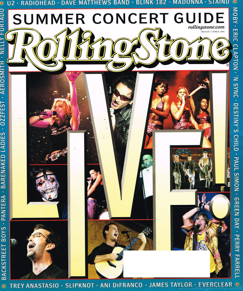 Rolling Stone # 871 magazine back issue Rolling Stone magizine back copy 
