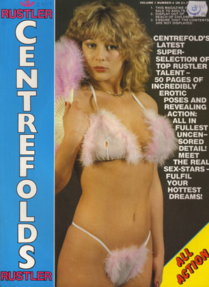 Rustler Centerfolds Vol. 1 # 4 magazine back issue Rustler Centrefolds magizine back copy rustler centrefolds 1982 back issues hot sexiest ladies nude past present future xxx photos classic 