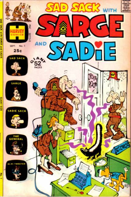 Sad Sack with Sarge and Sadie Comic Book Back Issues by A1 Comix