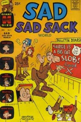 Sad Sad Sack World Comic Book Back Issues by A1 Comix