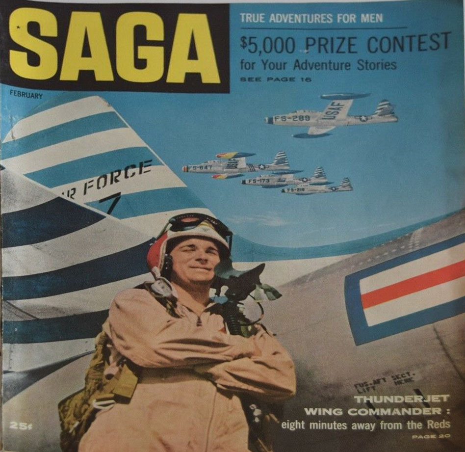 Saga February 1953 magazine back issue Saga magizine back copy 