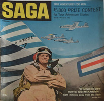 Saga February 1953 magazine back issue cover image