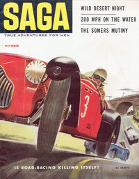 Saga October 1953 magazine back issue cover image