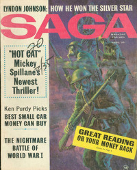 Lynden Johnson magazine cover appearance Saga April 1964