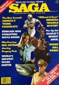 Sade magazine cover appearance Saga September 1977