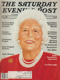 Saturday Evening Post December 1988 magazine back issue cover image