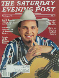 Garth Brooks magazine cover appearance Saturday Evening Post July/August 1992