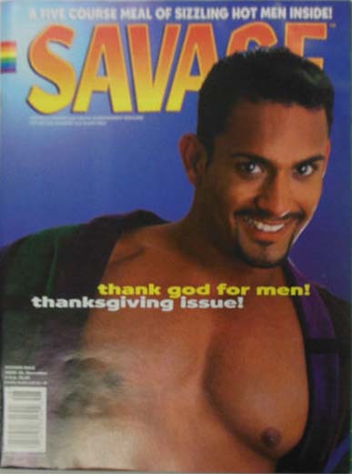 Savage Male # 28 magazine back issue Savage Male magizine back copy 