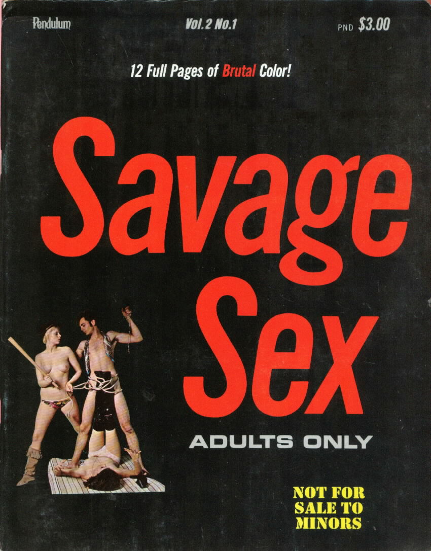Savage Sex Vol. 2 # 1 magazine back issue Savage Sex magizine back copy 