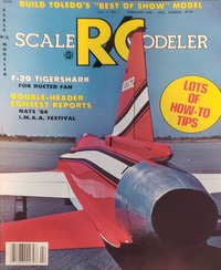 Scale R/C Modeler February 1985 magazine back issue cover image