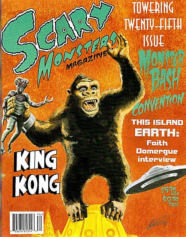 Scary Monsters # 25 magazine back issue Scary Monsters magizine back copy 