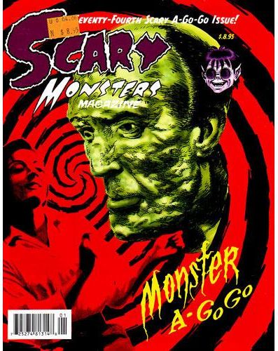 Scary Monsters # 74 magazine back issue Scary Monsters magizine back copy 
