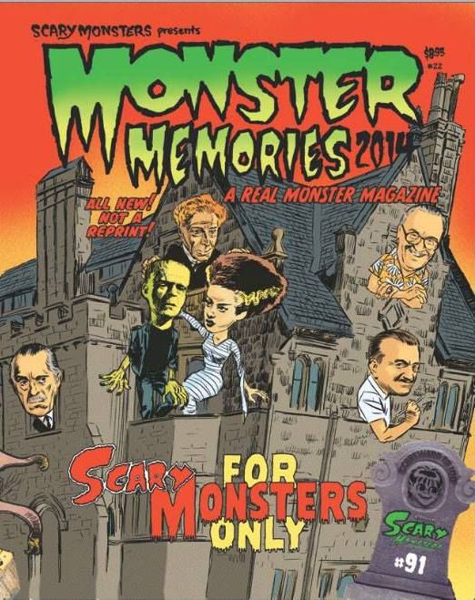 Scary Monsters # 91 magazine back issue Scary Monsters magizine back copy 