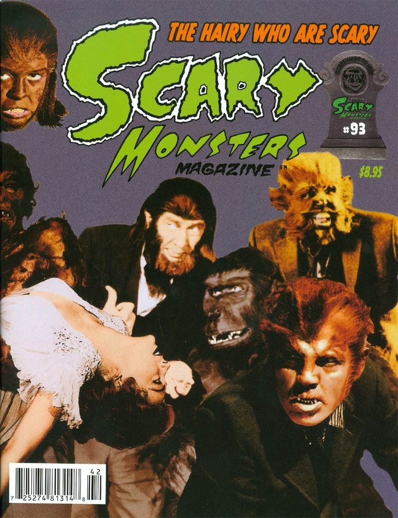 Scary Monsters # 93 magazine back issue Scary Monsters magizine back copy 