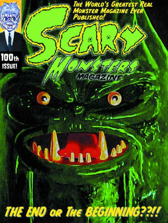 Scary Monsters # 100 magazine back issue Scary Monsters magizine back copy 