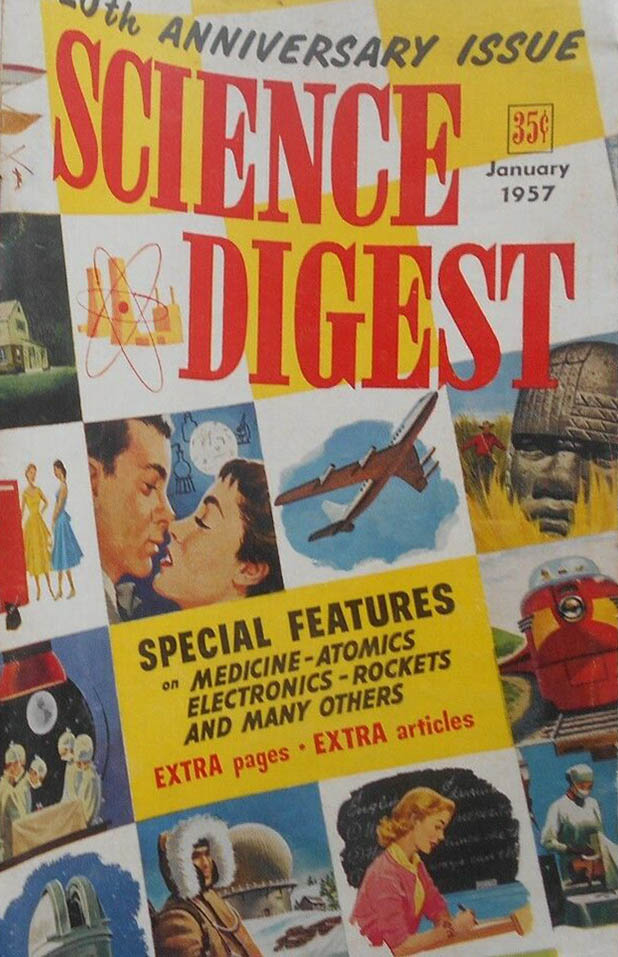 Science Digest Magazine Back Issues Year 1957 Archive