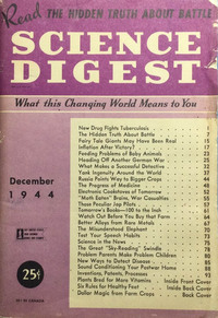 Science Digest December 1944 Magazine Back Copies Magizines Mags