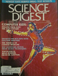 Science Digest November 1982 Magazine Back Copies Magizines Mags