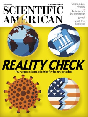 Scientific American February 2021 magazine back issue Scientific American magizine back copy 