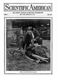 Scientific American February 1911 magazine back issue cover image